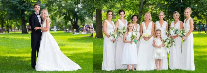 Summer  Wedding Photographs From Four Seasons Boston