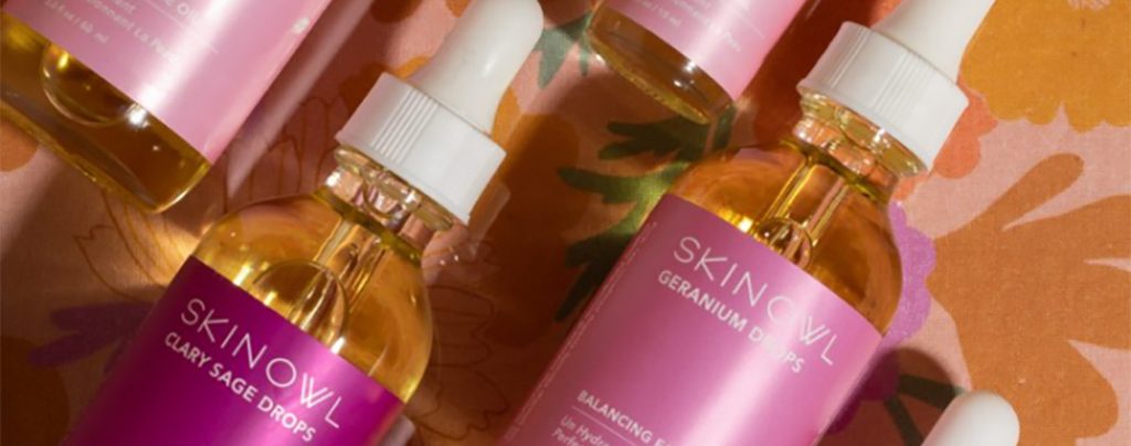 Bottles of SkinOwl Oils